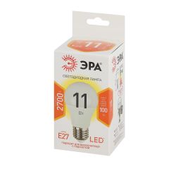 Лампочка светодиодная ЭРА STD LED A60-11W-827-E27 E27 / Е27 11 Вт груша теплый белый свет | Лампы cветодиодные Груша (A)