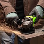 Угловая шлифовальная машина акк. Greenworks AG590, 24V, б/щет, 125 мм, 8500 об/мин, Anti-Kickback,1х5Ач,ЗУ,кор (3201007CUG)