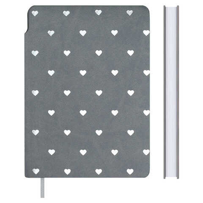 Записная книжка ESCALADA, А6, 96 л., ЗАМША СЕРЫЙ