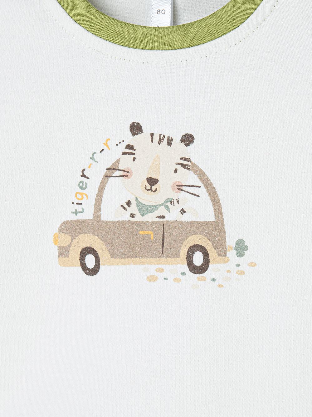 Лонгслив "Тигренок" с принтом 0+