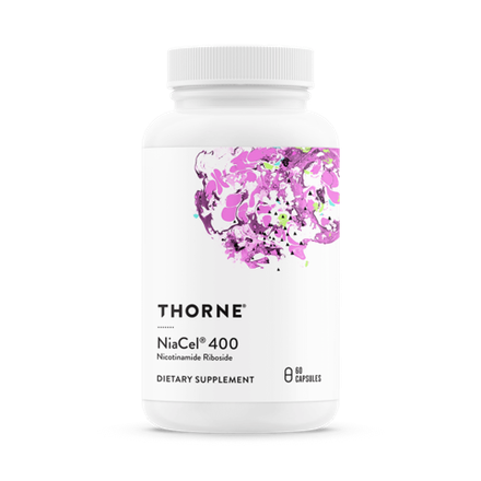 Thorne Research, Никотинамид рибозид, NiaCel 400, 60 капсул