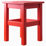 Табурет деревянный Одвар 33х33 см из массива сосны, красный