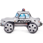 Шар Фольгированный Машина Полиция серая (Серый)