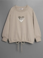 Свитшот для девочки осенний с завязками