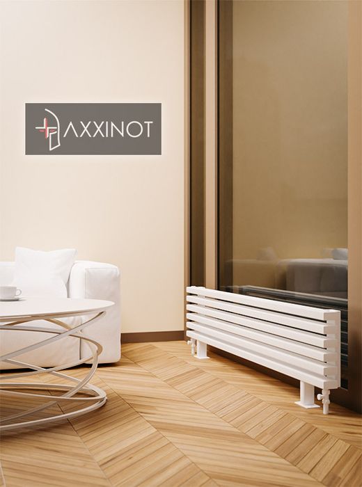 Axxinot Cardea ZN - напольный трубчатый радиатор шириной 1250 мм