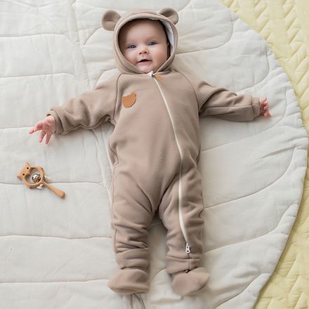 Комбинезон флисовый "Кокос" 0+