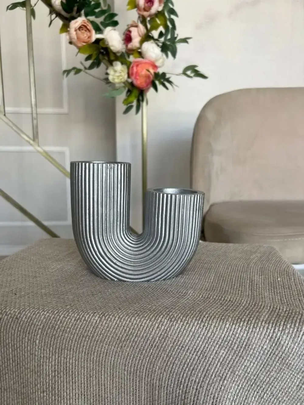 Ваза для цветов "Вермишель" Кашпо для дома Скульптура