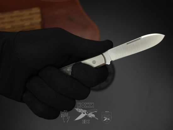 Складной нож Lion Steel "BARLOW Roundhead" L/CK0111 RCF c клинком из стали Böhler M390 Microclean®, рукоять титан / карбон