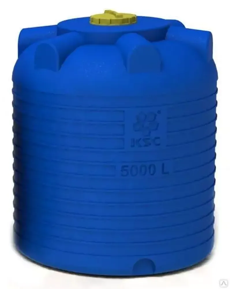 Емкость ЦВПС-5000 Бак пластиковый 5000 литров вертикальный цилиндрический синий