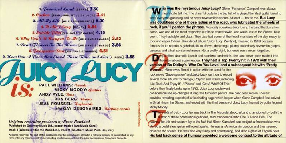 Juicy Lucy / Pieces (CD)