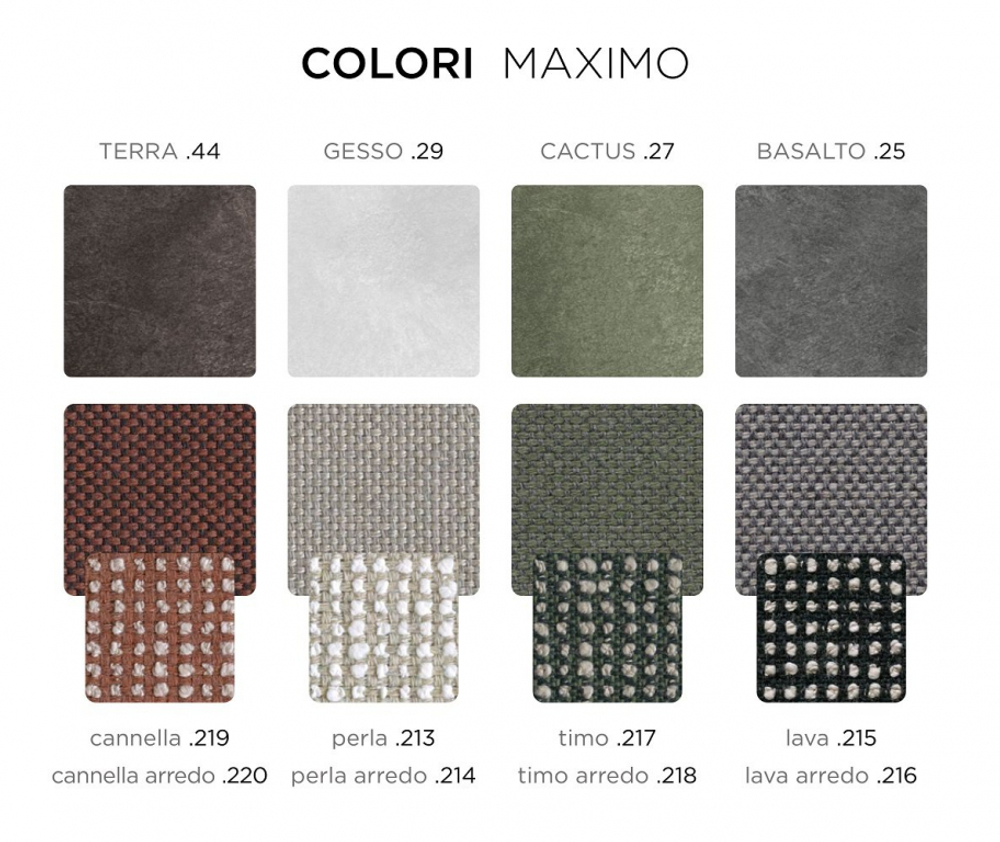 Модуль центральный пластиковый с подушками Nardi Maximo Elemento Centrale, базальт, лава