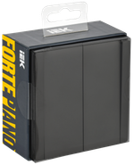 FORTE&PIANO Выключатель 2-клавишный перекрестный 10А FP109 черный IEK