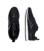 Кожаные кроссовки Calvin Klein - черный(HM0HM01343)