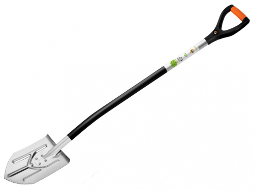 Лопата ЦИ 1101-Ч титановая "Ракета" с алюминиевым черенком