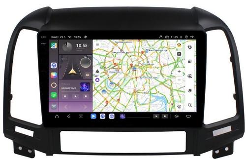 Магнитола для Hyundai Santa Fe 2006-2012 - Kuberg OL-9717 QLed+2K, Android 13, Быстрейшая, CarPlay, 4G SIM-слот