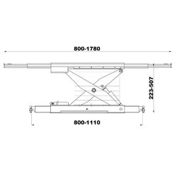 KraftWell (KRWJB2P) Траверса г/п 2000 кг с пневмоприводом