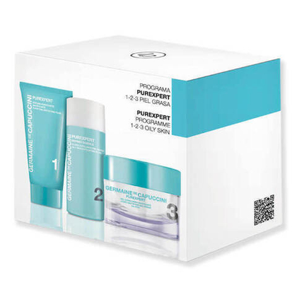 Germaine de Capuccini Набор для жирной кожи PUREXPERT SET 1-2-3 OILY Пенка, флюид-эксф, гель-крем для лица