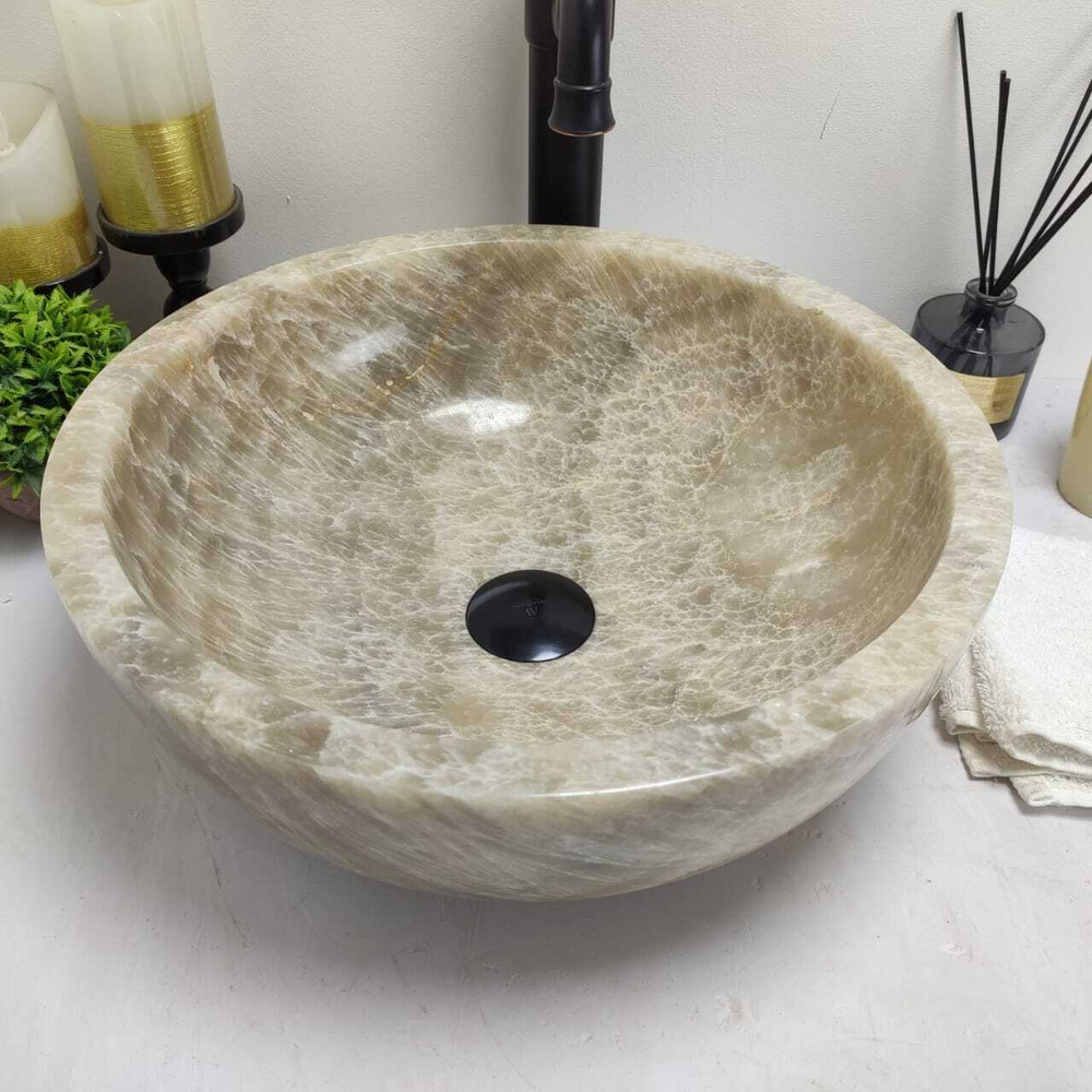 Раковина из оникса Bowl Grey TinLip BO-60582 TinLip 40*40*15