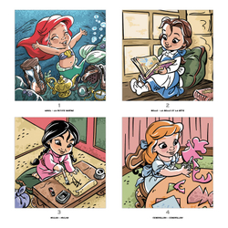 Hachette раскраска по номерам Тайны Гранд Карре Диснея - Petites Poupées