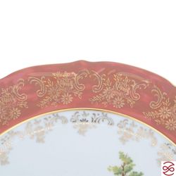 Набор тарелок Repast Охота красная Мария-тереза 27 см (6 шт)
