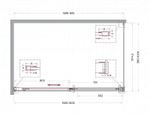 Душевой уголок BelBagno SOFT_CLOSE-1-AH-1 160х100 стекло прозрачное/профиль оружейная сталь