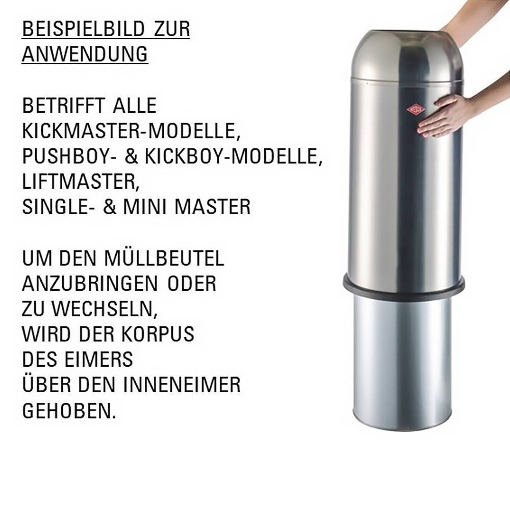 Ведро для мусора 50л Wesco Pushboy матовый песок