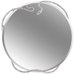 Зеркало настенное Змея Серпентис Античное серебро