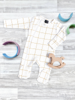 Комбинезон Mjölk Sleep and Play Клетка, уценка