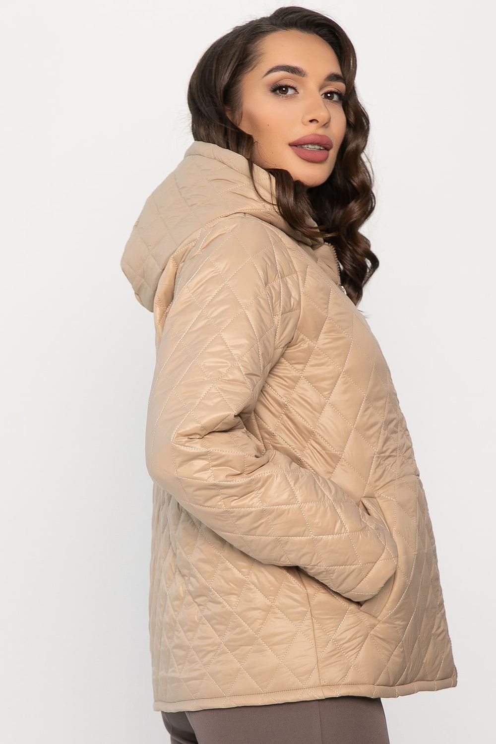 Куртка демисезонная стеганая (бежевая) Б14362-25М LT Collection