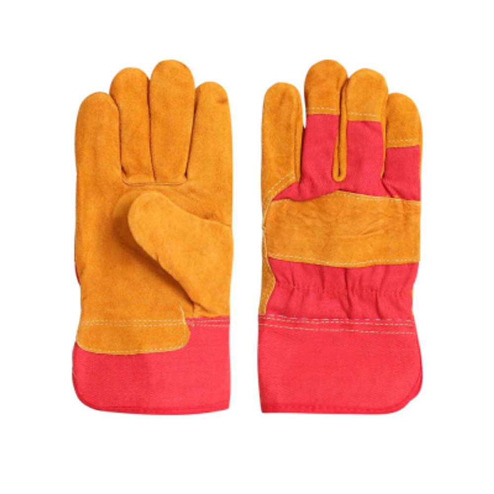 Перчатки спилковые, комбинированные