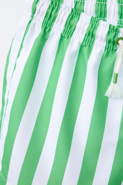 ZARA ПЛАВКИ В ПОЛОСКУ, ЗЕЛЕНЫЙ