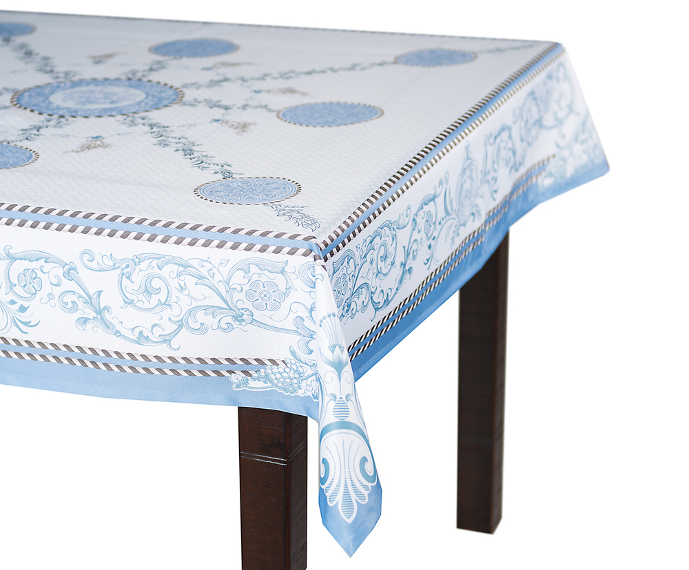Скатерть 140x220 Blonder Home Laroux синяя