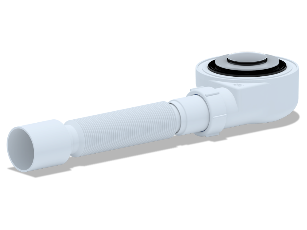 АНИ  Е455СLS  Сифон для поддона ХРОМ 1 1/2"*50  (8/шт)