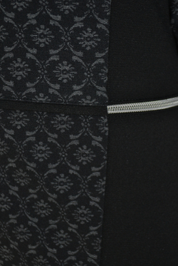 Платье-туника 1054Ла, серый цветок #224Сцв211054Ла