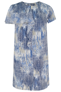 Трикотажное платье 1901ЛП, голуб-синий #172ГС051901ЛП