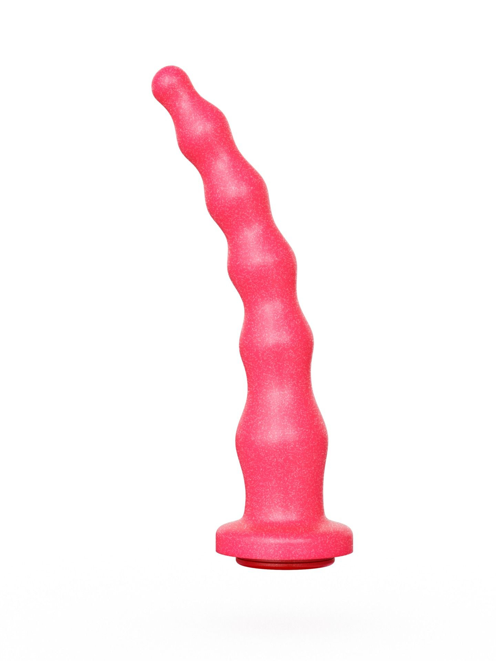 Анальный стимулятор LOVETOY розовый с шариками, удлинённый