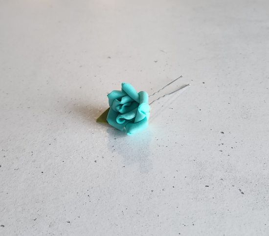 Набор шпилек "Розы большие" латекс, 3 шт, бирюза