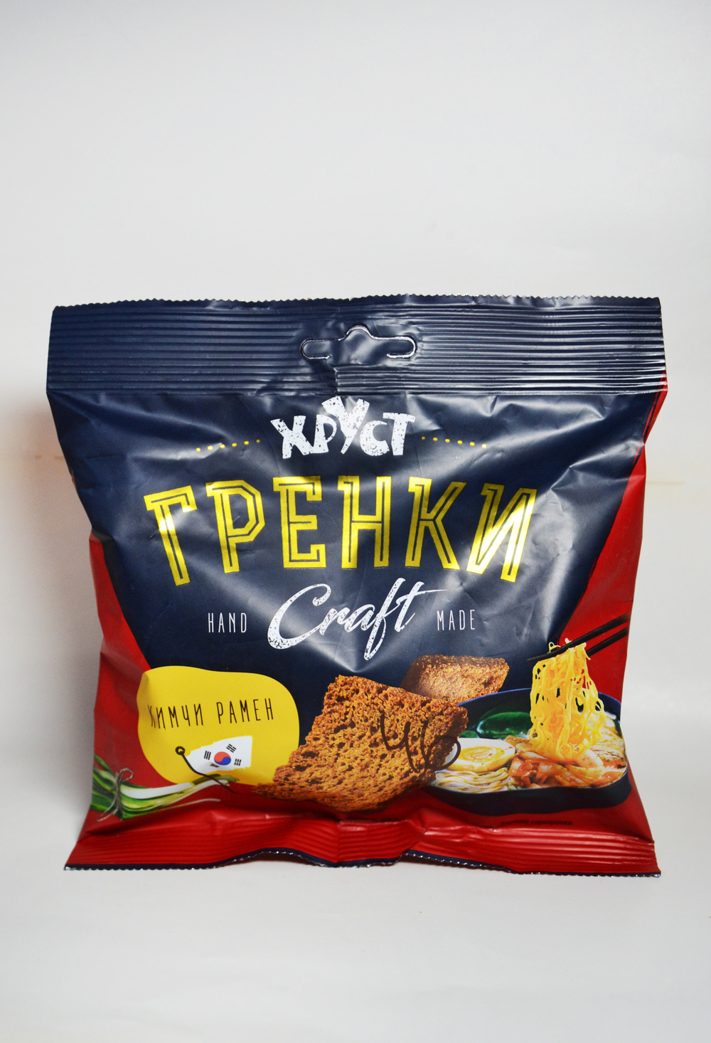 Хруст Craft, 75г. Гренки со вкусом кимчи рамен