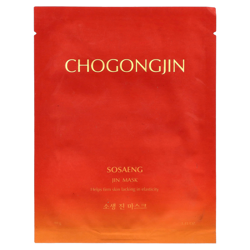 Missha, Chogongjin Sosaeng Jin, маска для лица, 1 шт., 40 г (1,41 унции)