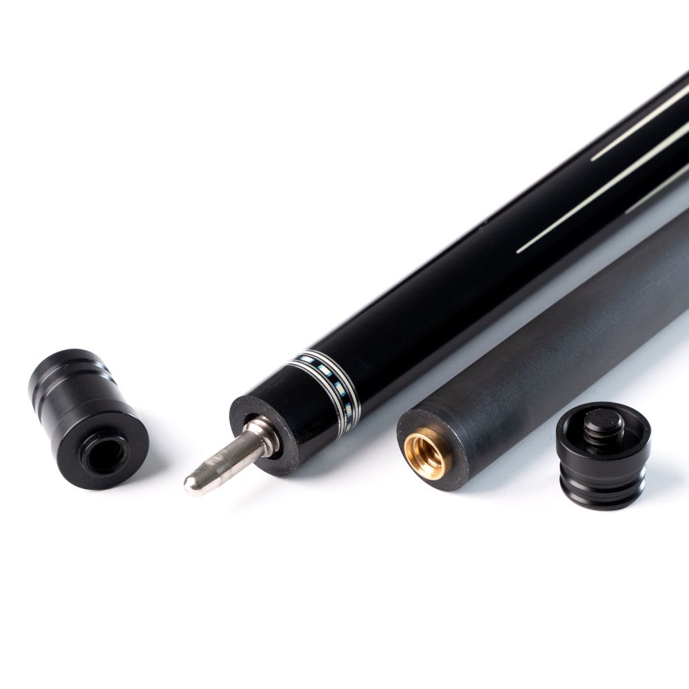 Кий / пул 2-pc "Winner Carbon - 019" (черно-синий) оплетка натур