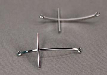 Коннектор крест изогнут 40х21 мм