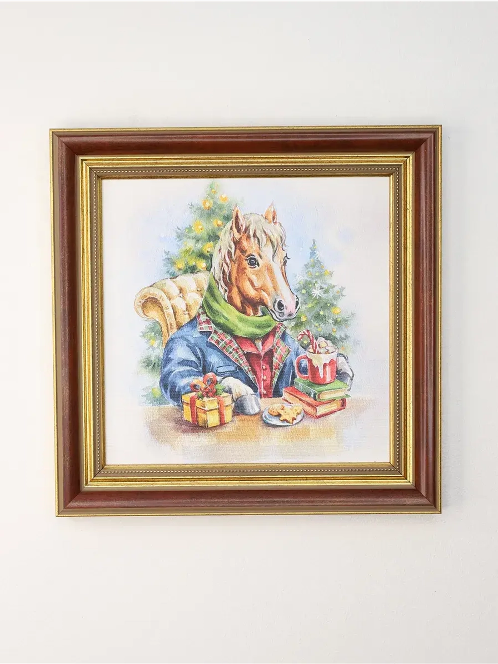 Набор из двух картин "Лошадь - символ 2026 года"