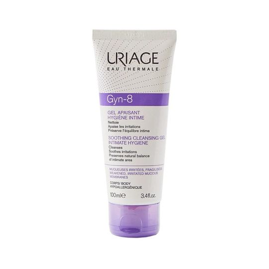 Uriage Gyn-8 Gel Apaisant Hygiene Intime Успокаивающий гель для интимной гигиены, 100 мл