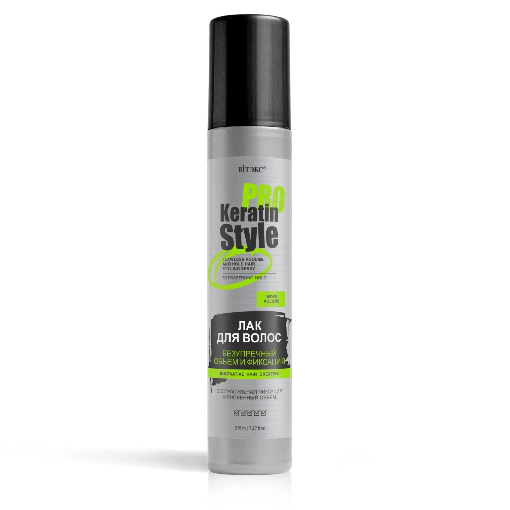 Витэкс PRO Keratin Style Лак для волос Безупречный Объём и Фиксация 215мл