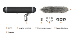 E-IMAGE BS-P70 Suspension windshield system. Ветрозащита "цеппелин" для микр. Ø19-22х425 мм