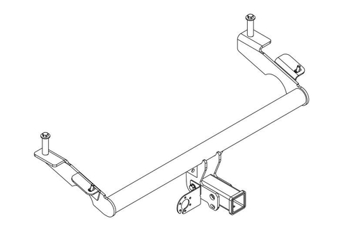 Фаркоп на LADA Travel под квадрат 50х50 (2021-) (без электрики, паспорт/сертификат в комплекте) Автос.VAZ-71B