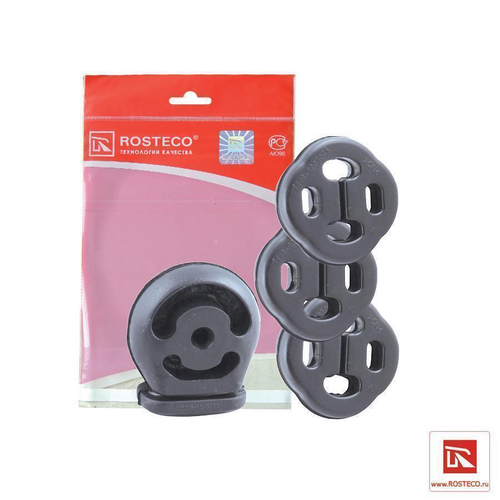 Резинка подвески глушителя для ВАЗ Калина, Гранта 4шт Rosteco