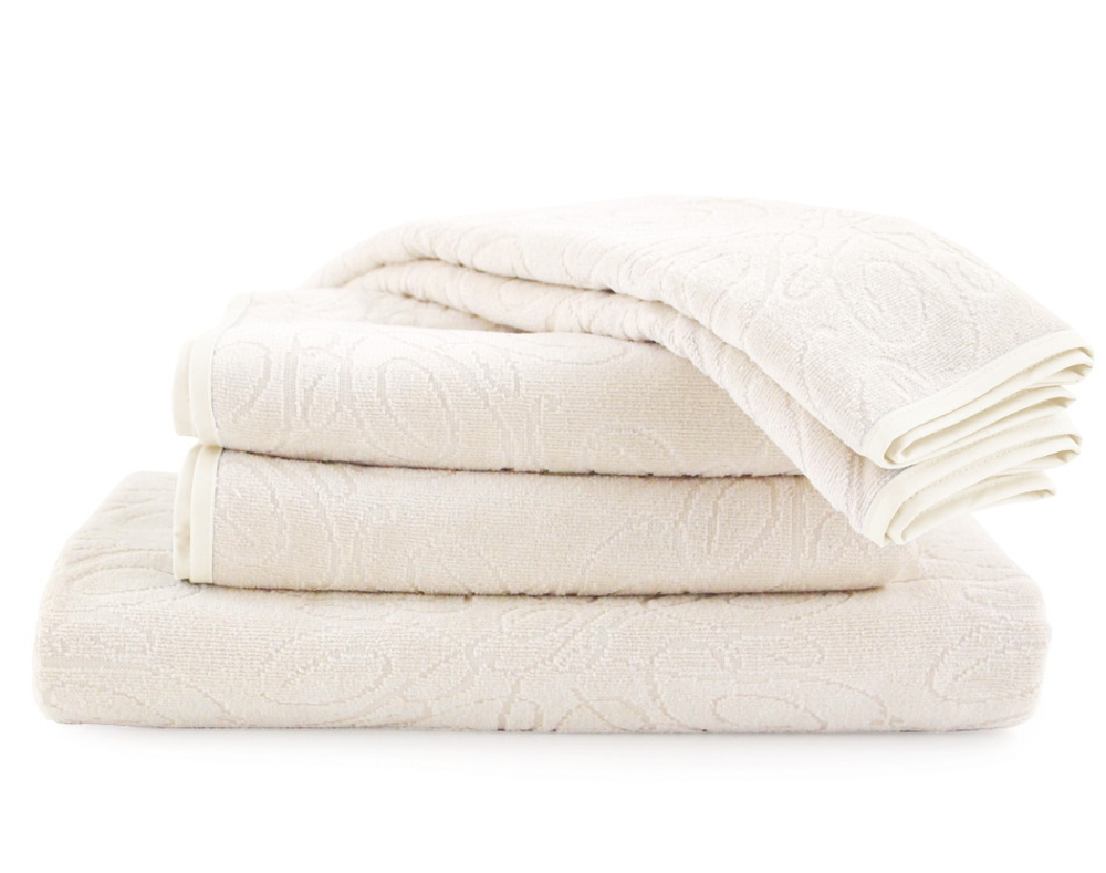 Набор полотенец 2 шт Blumarine Bon Chic perla молочный