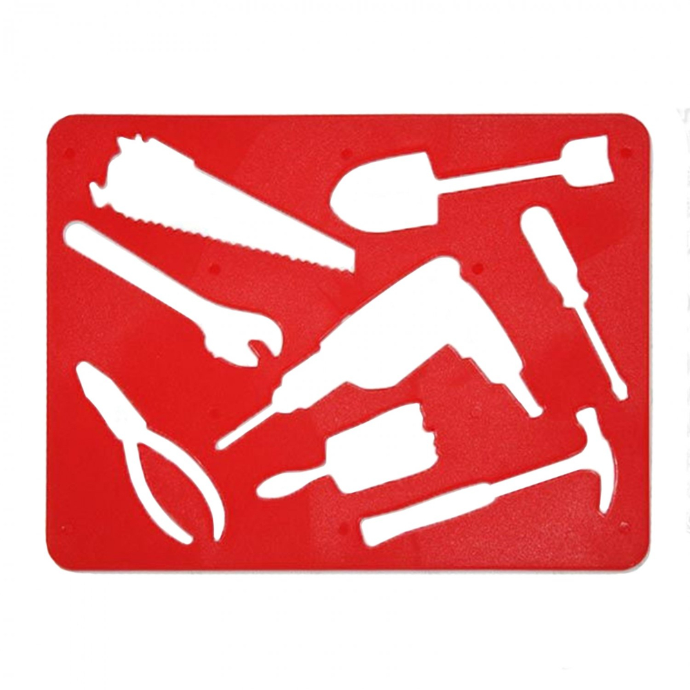 Трафарет для рисования, пластик, ПЧЕЛКА "Инструменты", пакет