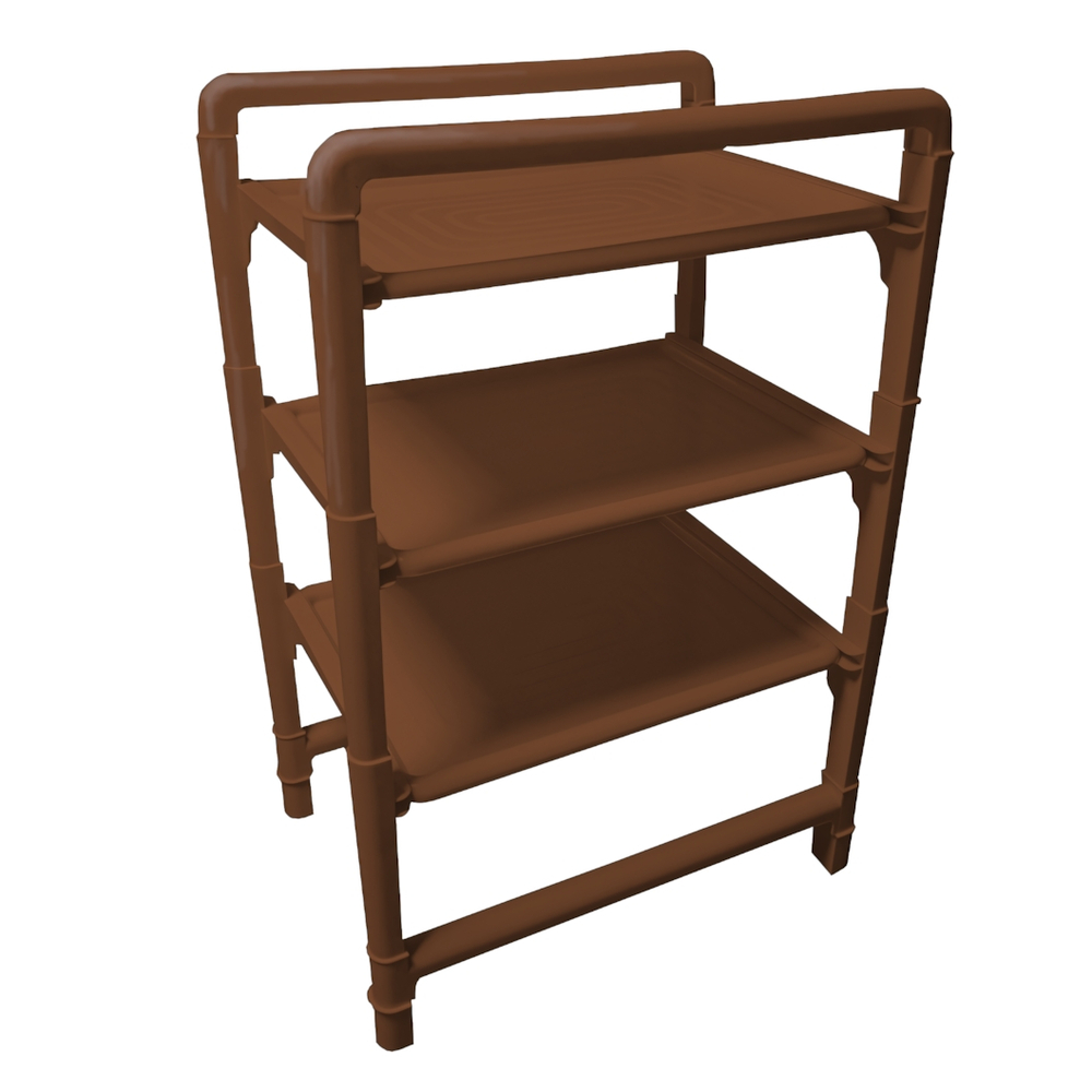 Этажерка 3 полки цвет шоколадный Б01.050.01СБ\-00-09-8016